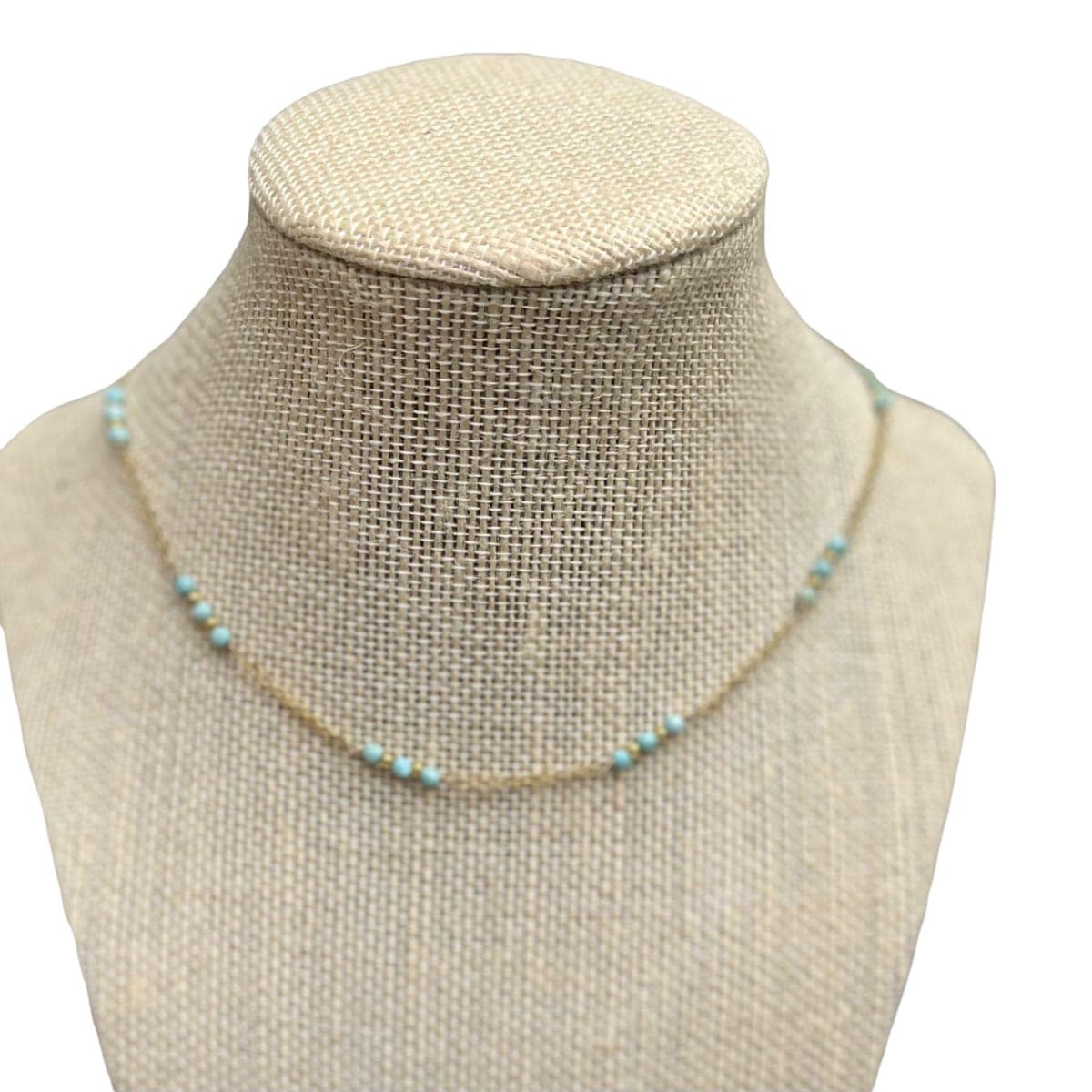 Larimar & Gold Vermeil Layering Necklace