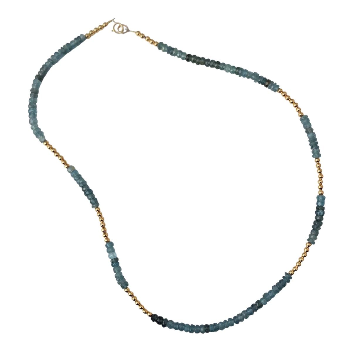 Moss Aquamarine & Gold Vermeil Necklace