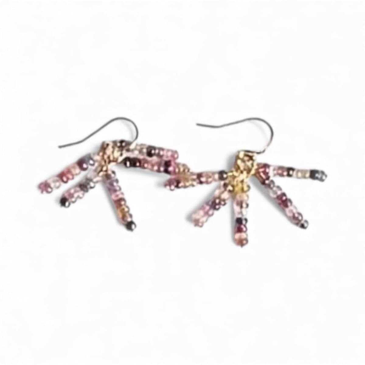 Mulicolor Sapphire Cluster Earrings