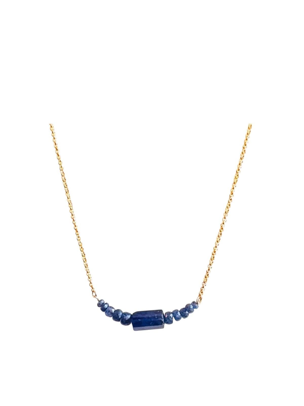 Purple Tanzanite Focal Bead Necklace