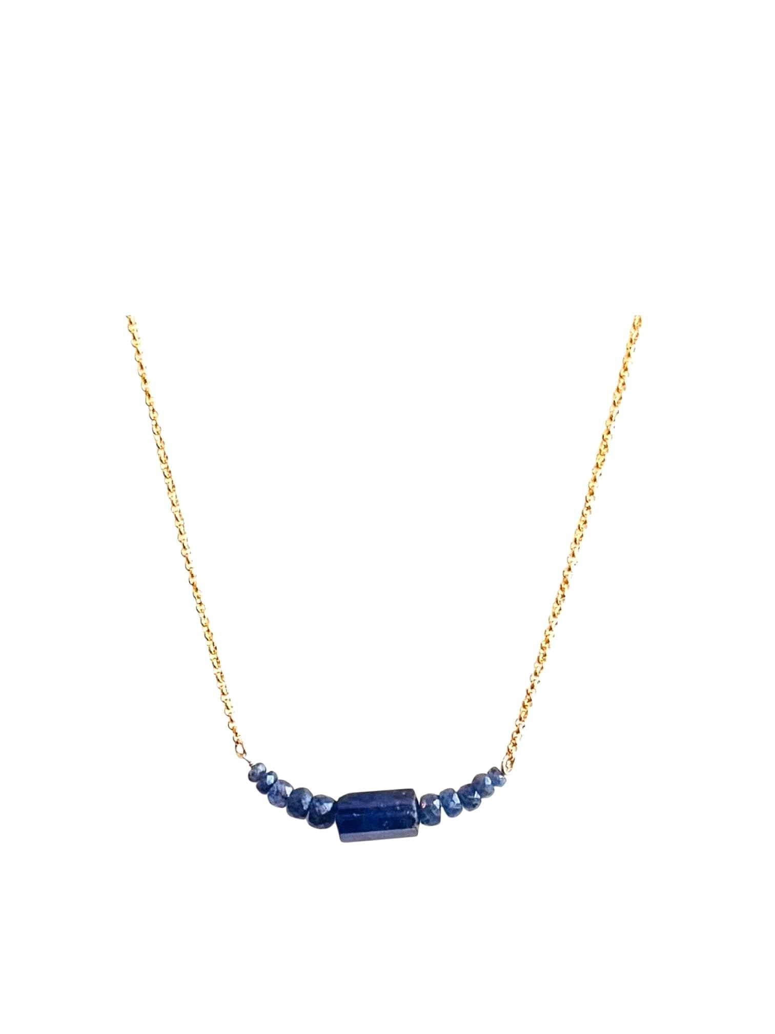 Tanzanite Focal Necklace on Gold Filled Chain