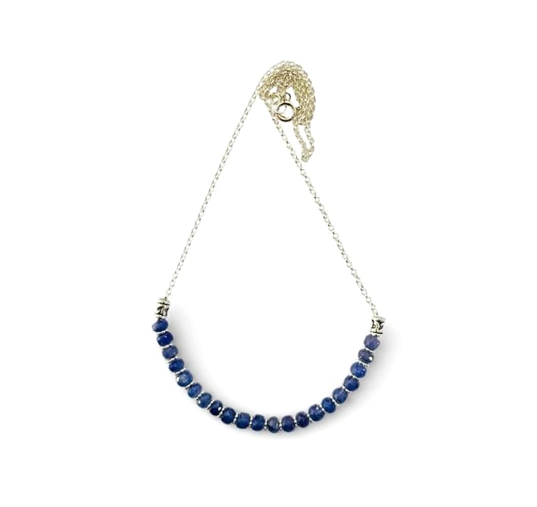 Tanzanite Necklace on Sterling Silver Chain