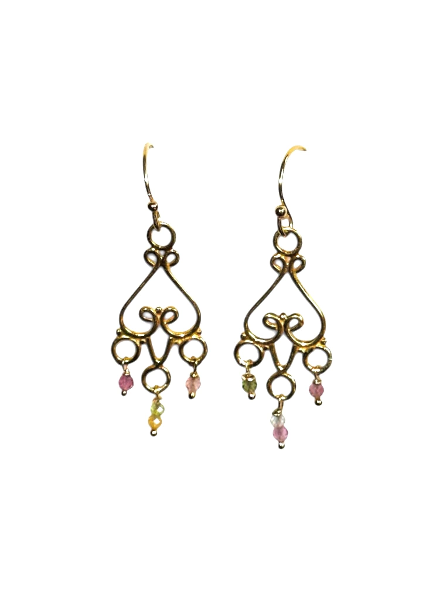 Tourmaline Gold Earrings