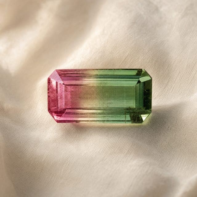 A loose tourmaline stone, unset